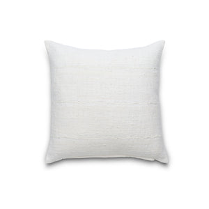 Authentic Mudcloth Throw Pillow - Natural/Heavy Weave