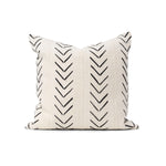 Authentic Mudcloth Throw Pillow - Chevron/Velvet