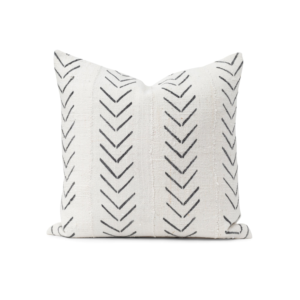 Authentic Mudcloth Throw Pillow ~ Chevron/Cotton