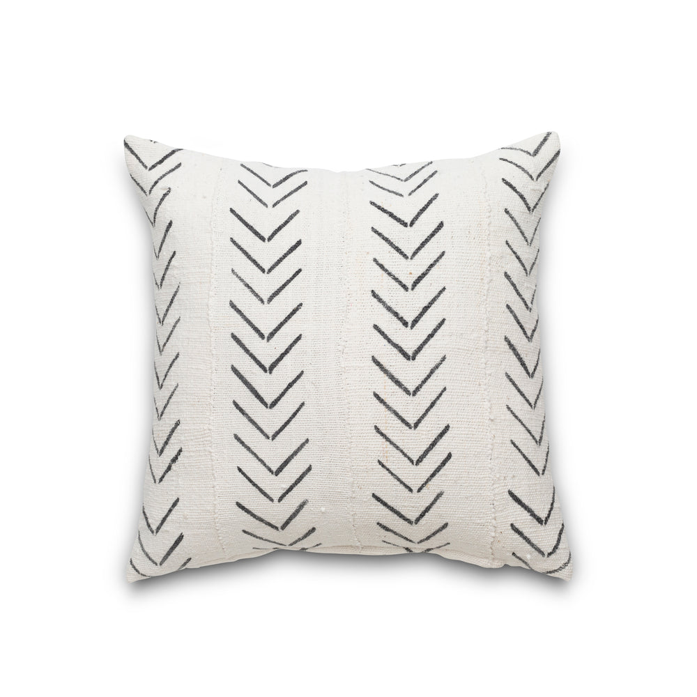 Authentic Mudcloth Throw Pillow ~ Chevron/Cotton