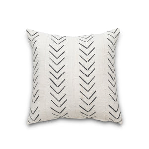 Authentic Mudcloth Throw Pillow ~ Chevron/Cotton