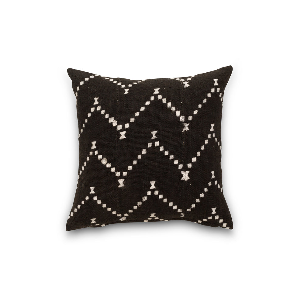 Authentic Mudcloth Throw Pillow - Coco Dot