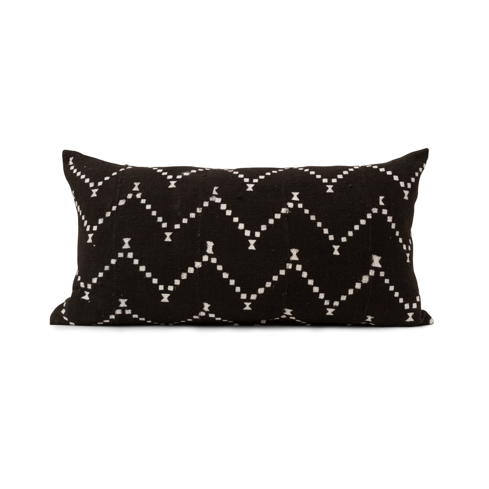 Authentic Mudcloth Throw Pillow - Coco Dot