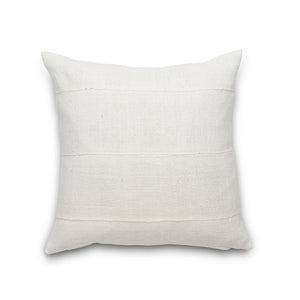Authentic Mudcloth Throw Pillow - Natural/Light Weave