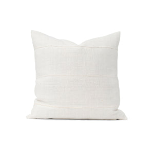 Authentic Mudcloth Throw Pillow - Natural/Light Weave