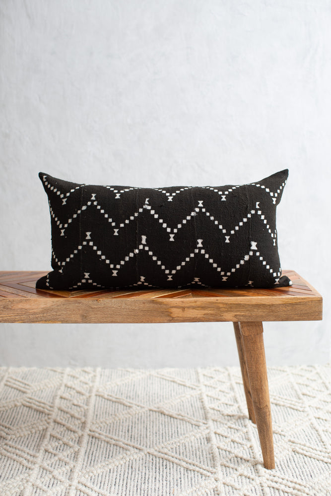 Authentic Mudcloth Throw Pillow - Coco Dot