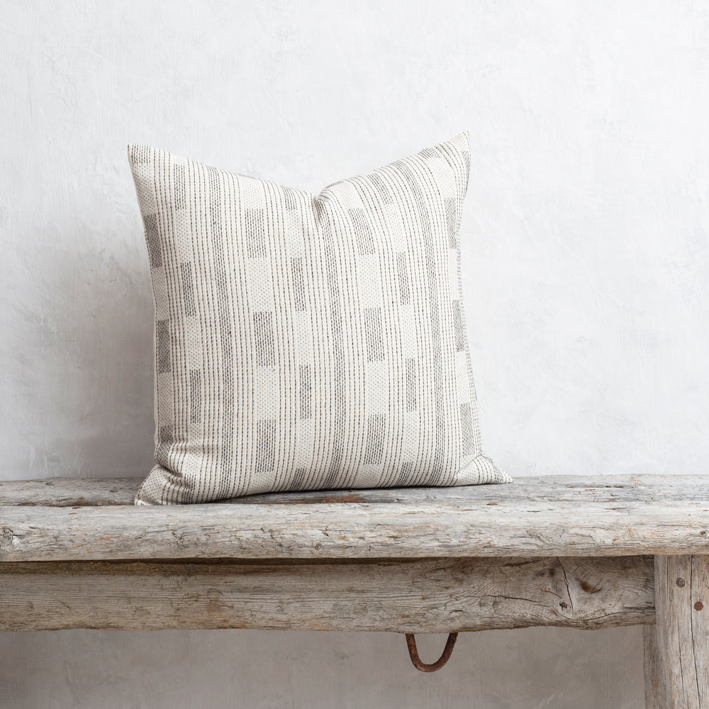 Hmong Cotton - Black Stich - Brick
