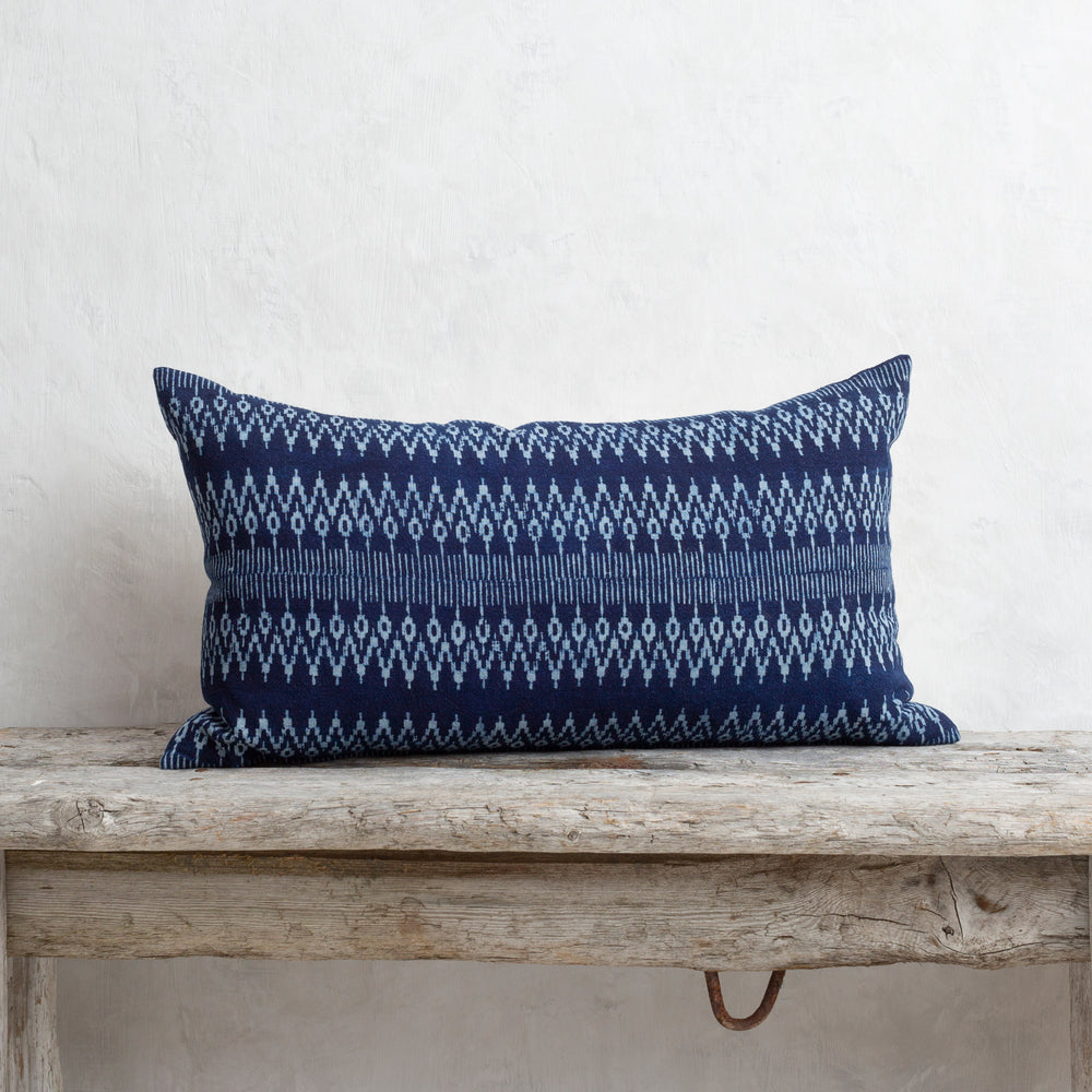 Hmong Batik Cotton - Indigo - Zig Zag